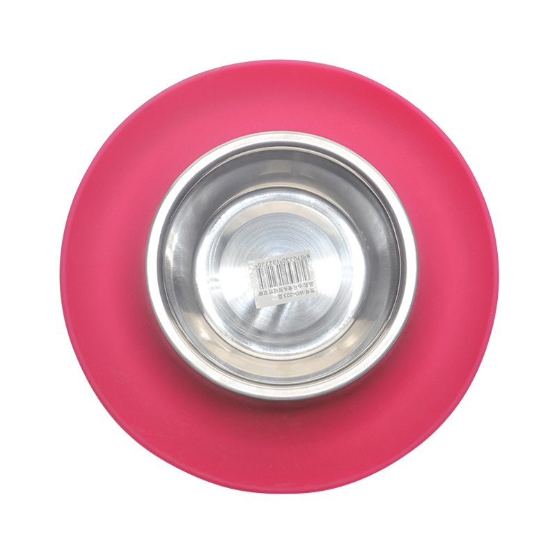 環(huán)保硅膠碗紅綠兩色，可供中小型寵物使用